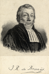104235 Portret van J.R. de Brueys, geboren 1778, hoogleraar in de rechtsgeleerdheid aan de Utrechtse hogeschool ...